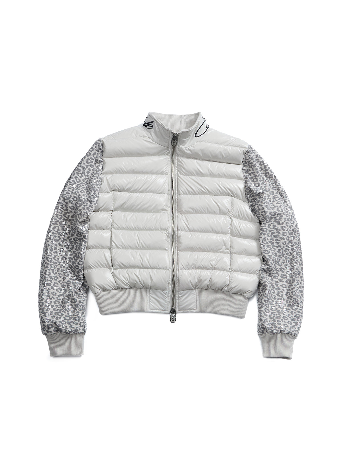 HAS2SONS 26FW Leopard Sequin Glossy Down Jacket 145
