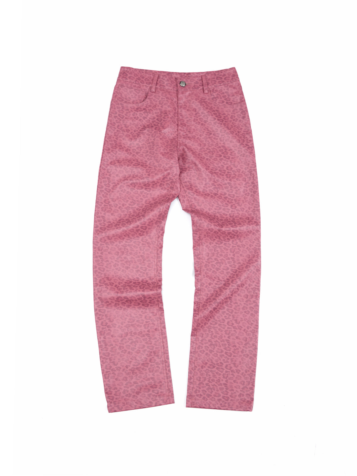 HAS2SONS 26FW 「Escape System」Escape System Pink Leopard Faux Leather Pants 136