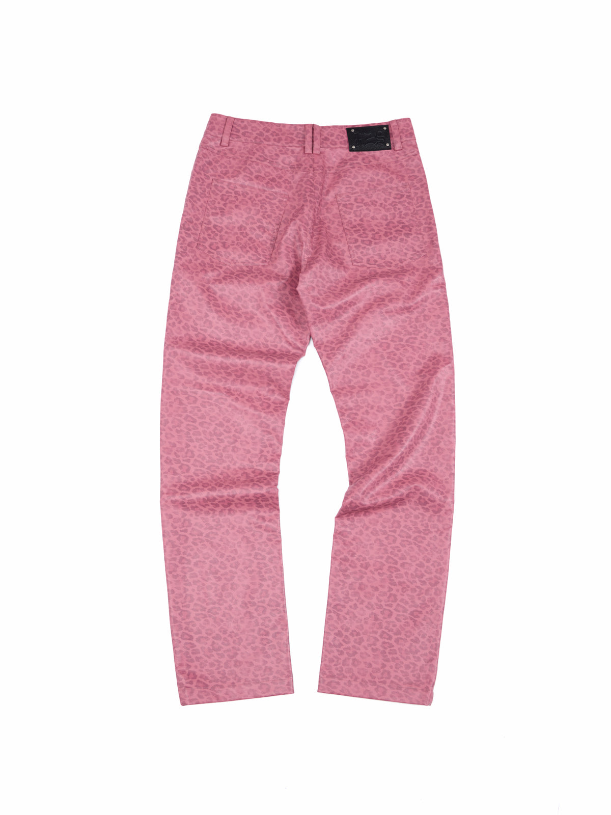 HAS2SONS 26FW 「Escape System」Escape System Pink Leopard Faux Leather Pants 136
