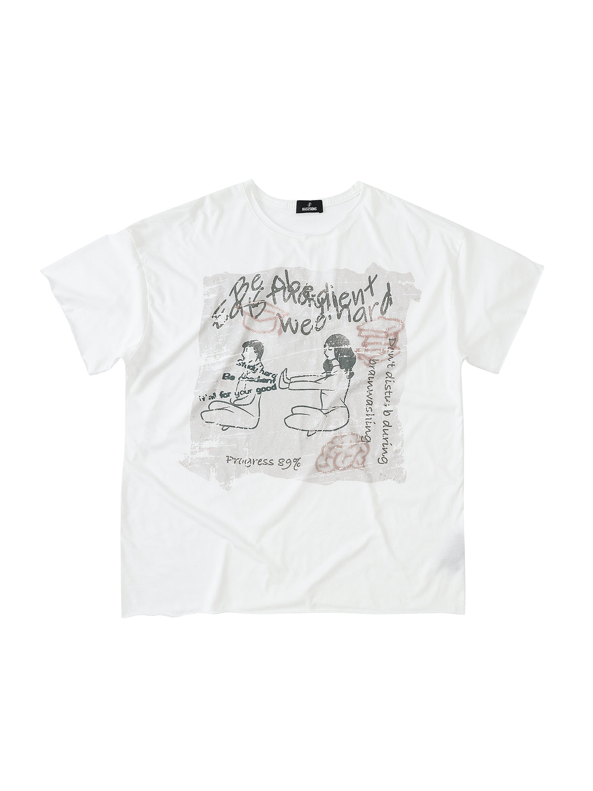HAS2SONS "Cotton 40 Thread Curled Short Sleeve T-shirt 031
