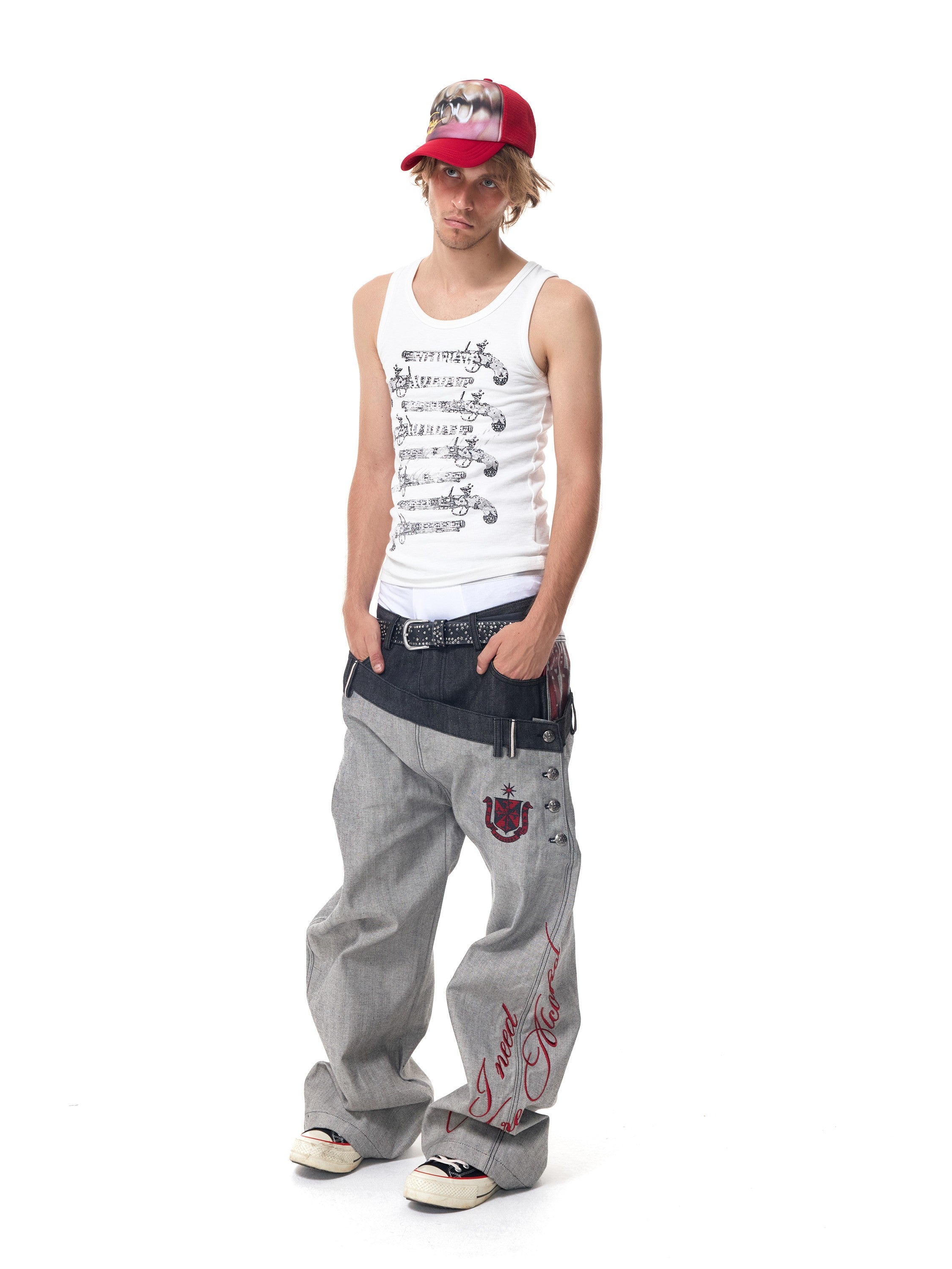 HAS2SONS Blunderbuss Print Slim Tank 092