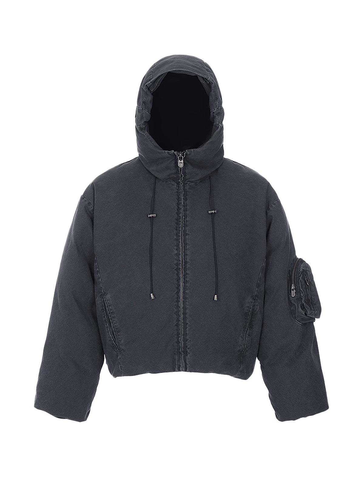 HAS2SONS Gasoline Blue Hooded Cotton Robe Bread Heavy Weight