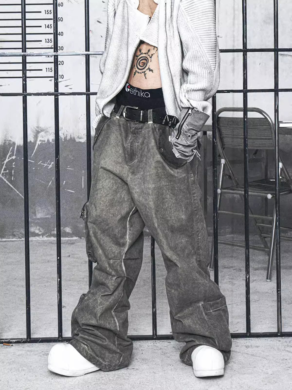 HAS2SONS vintage New Vintage distressed paratrooper pants