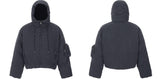 HAS2SONS Gasoline Blue Hooded Cotton Robe Bread Heavy Weight