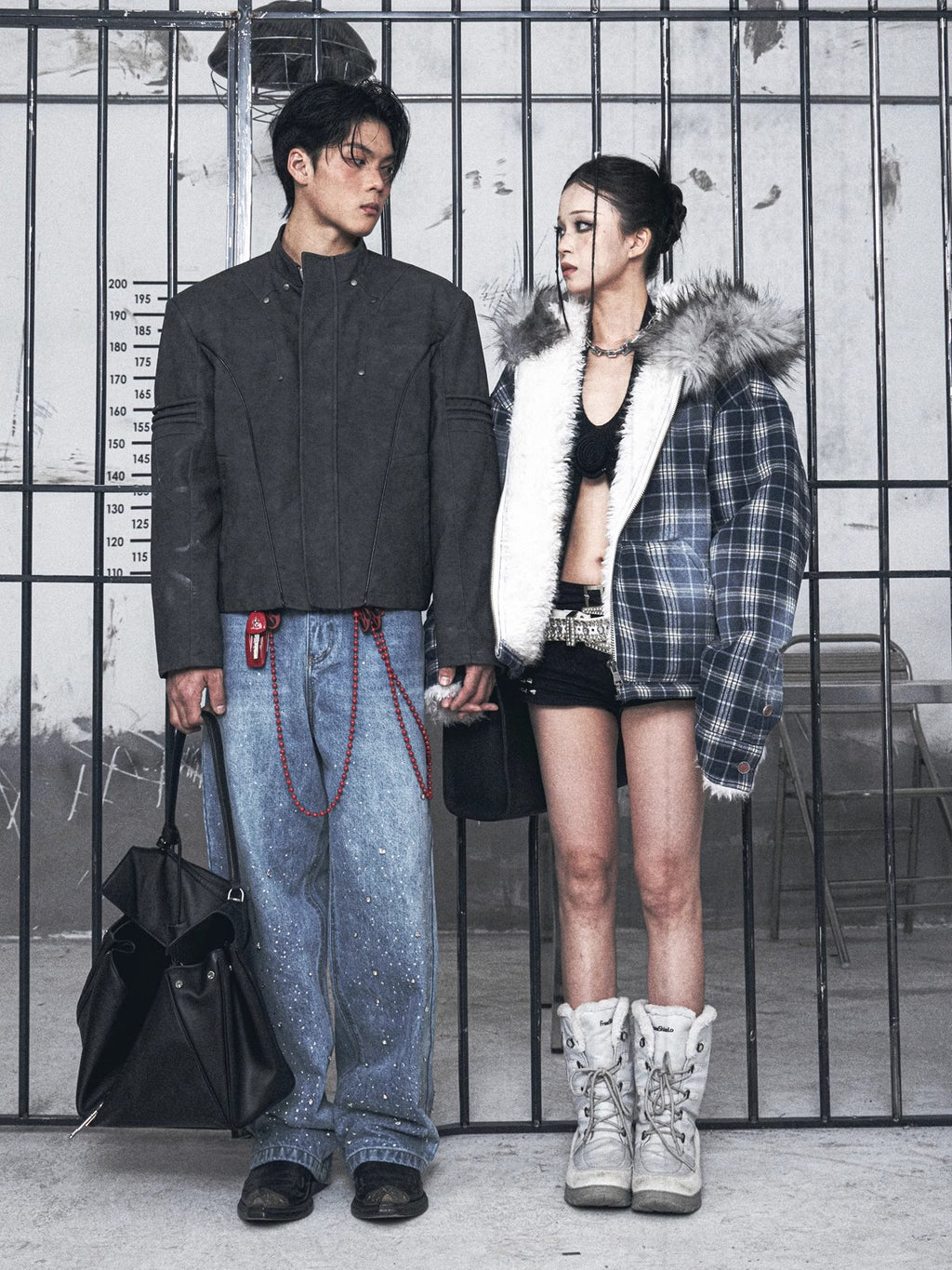 HAS2SONPU American street standing collar leather jacket