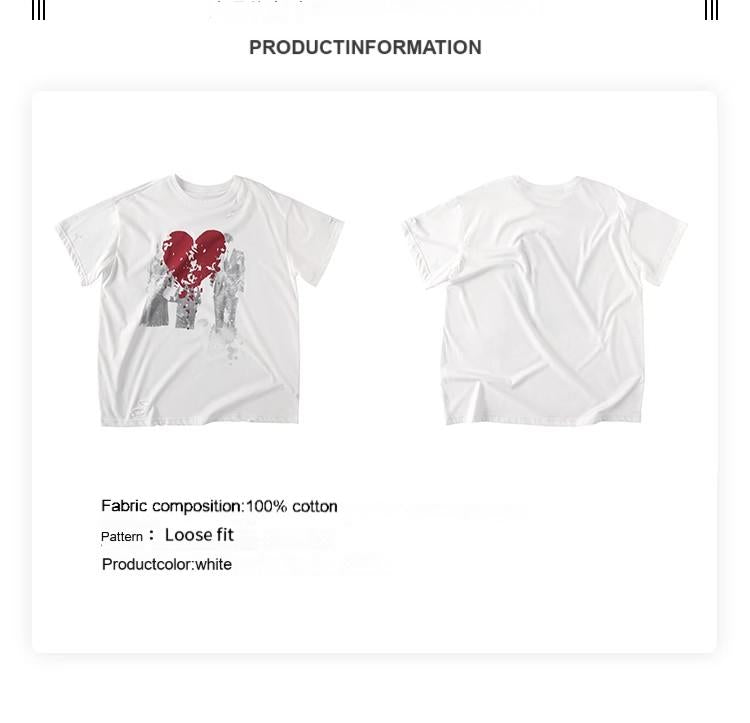 HAS2SONS cotton 40 count 140g handmade perforated short sleeved T-shirt