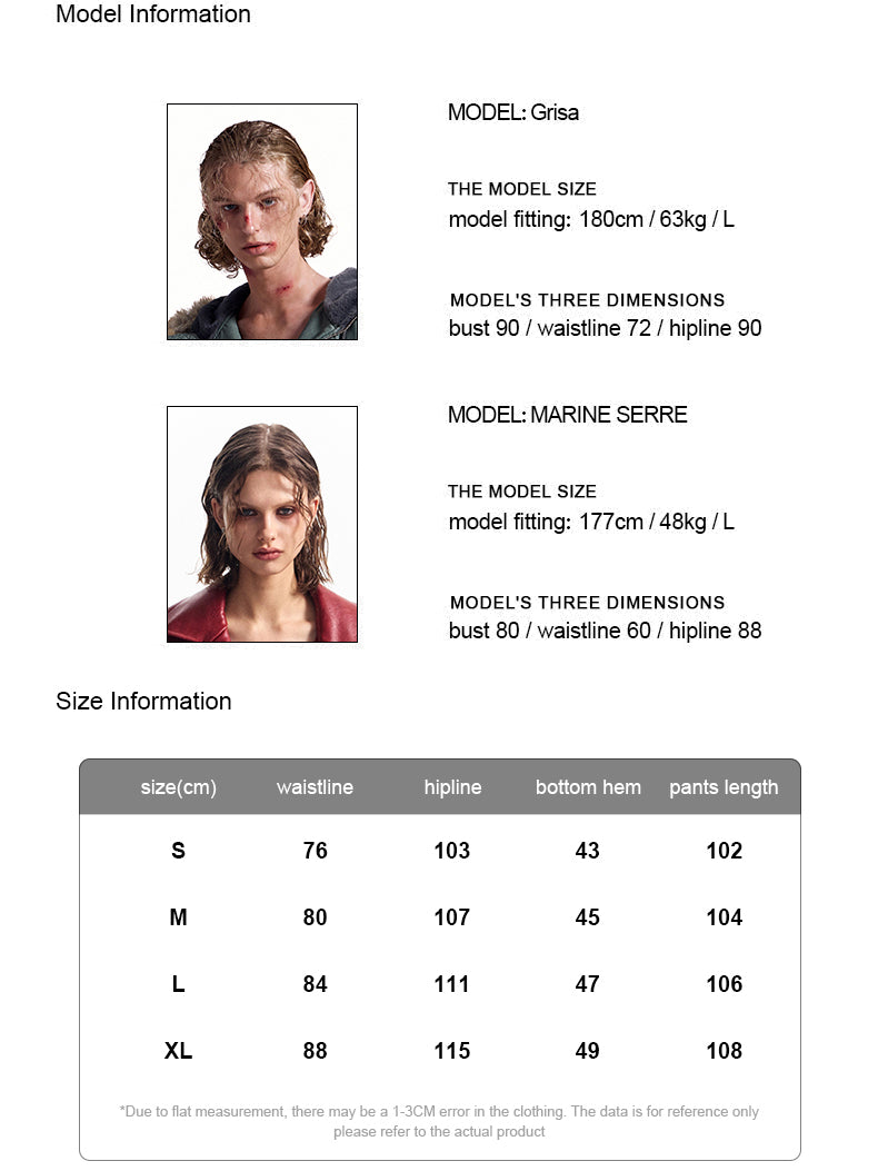 HAS2SONS rivet twill fabric baggy work pants