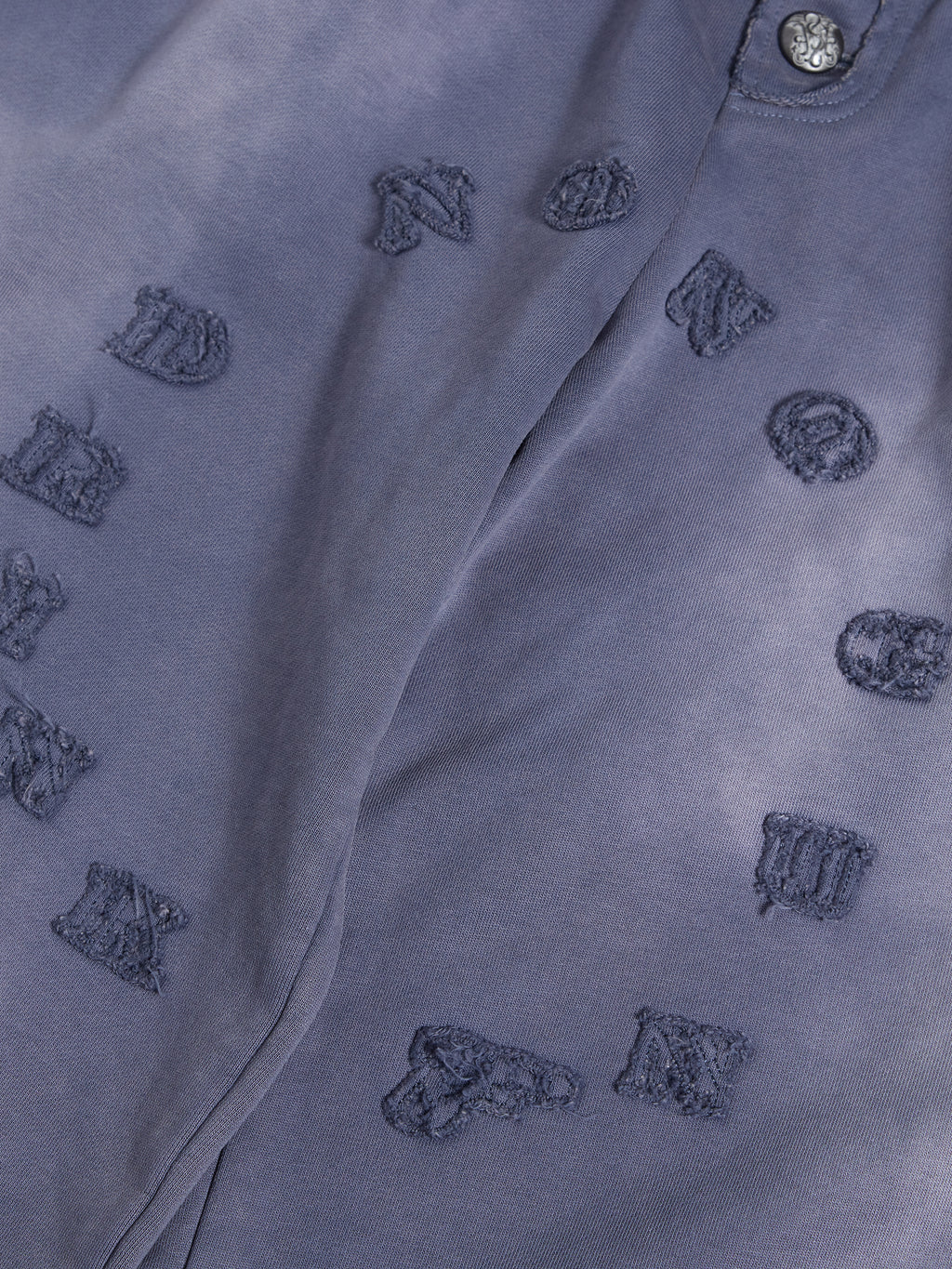 HAS2SONS 26SS Faded Purple Pinup Graphic Raw Hem Wide Leg Carpenter Pants 101
