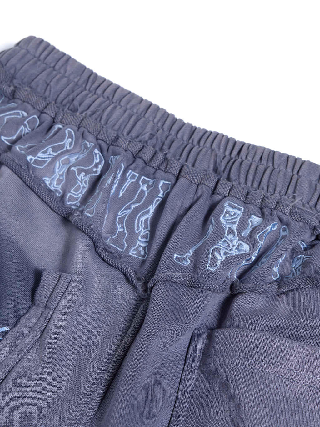 HAS2SONS 26SS Faded Purple Pinup Graphic Raw Hem Wide Leg Carpenter Pants 101