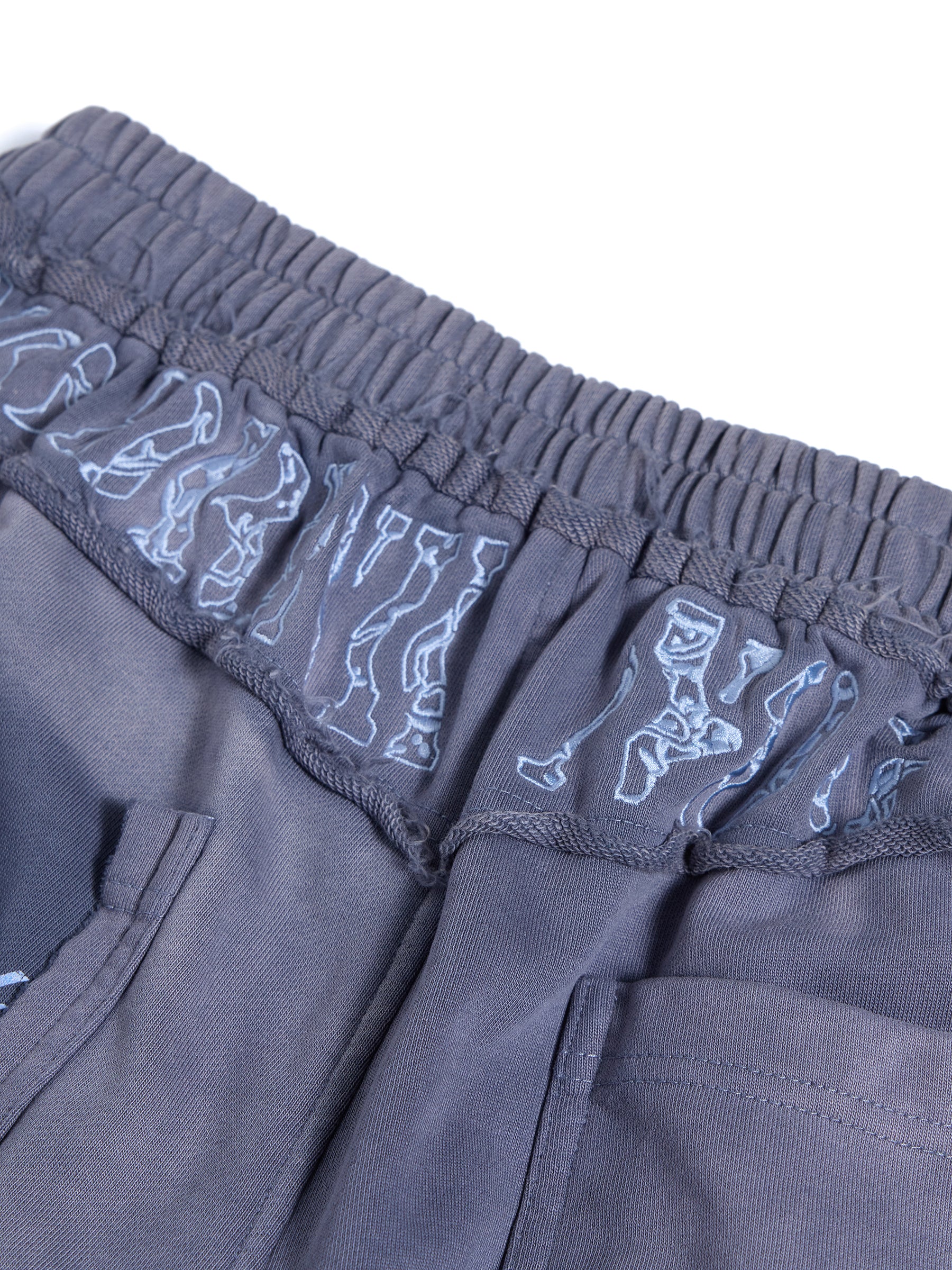 HAS2SONS 26SS Faded Purple Pinup Graphic Raw Hem Wide Leg Carpenter Pants 101