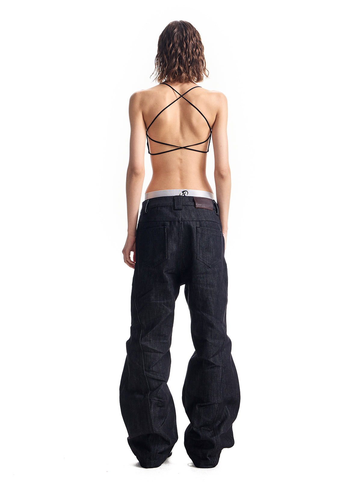 HAS2SONS deconstructs multi piece spliced original denim jeans 040