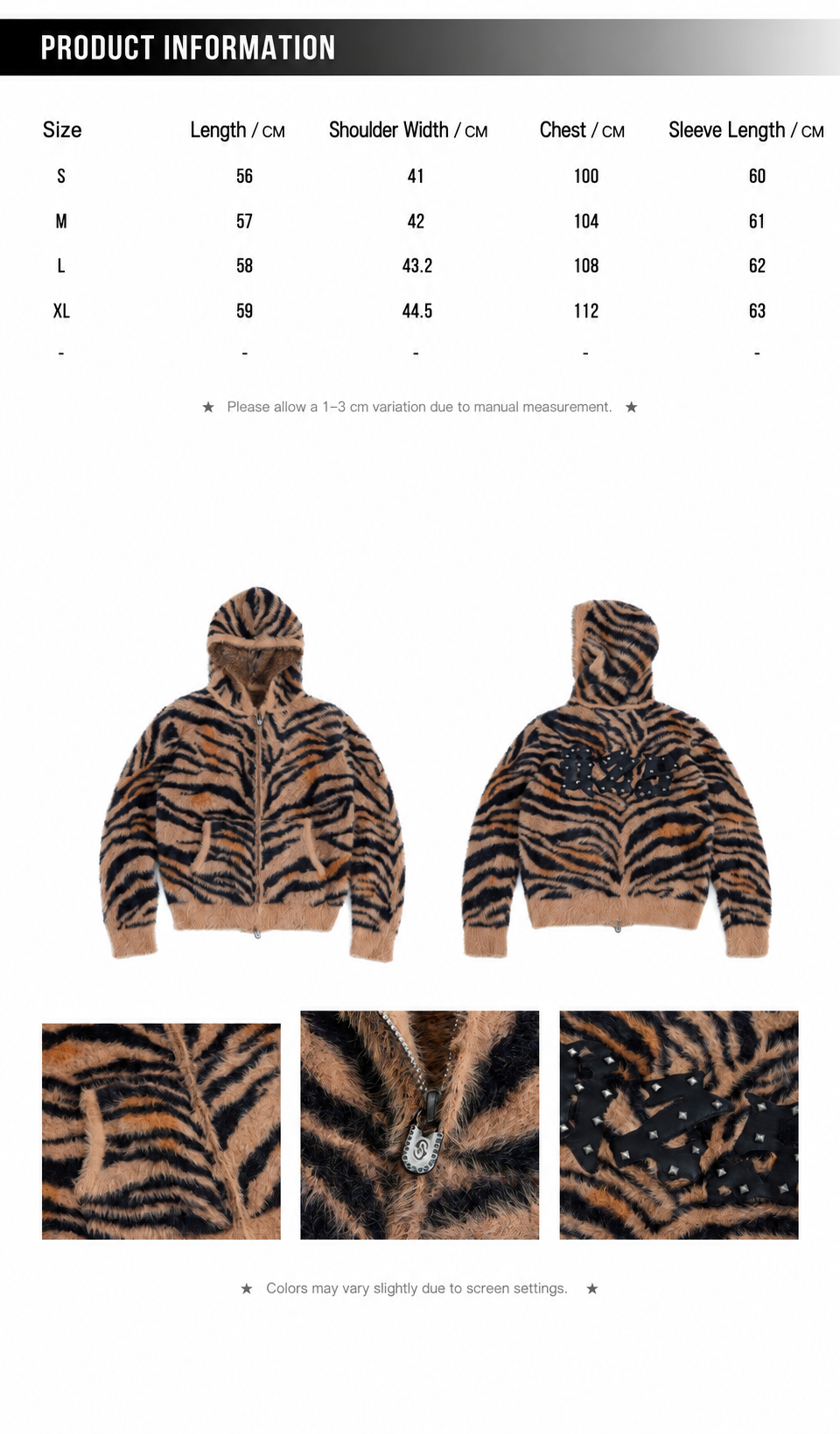 HAS2SONS 26FW “Roar” Tiger Jacquard Rivet Cardigan