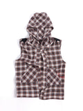 HAS2SONS Plaid Hooded Vest