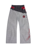 HAS2SONS 26SS Raw Denim Curved Wide Leg Dual Waistband 13.5oz Red Selvedge Jeans 081