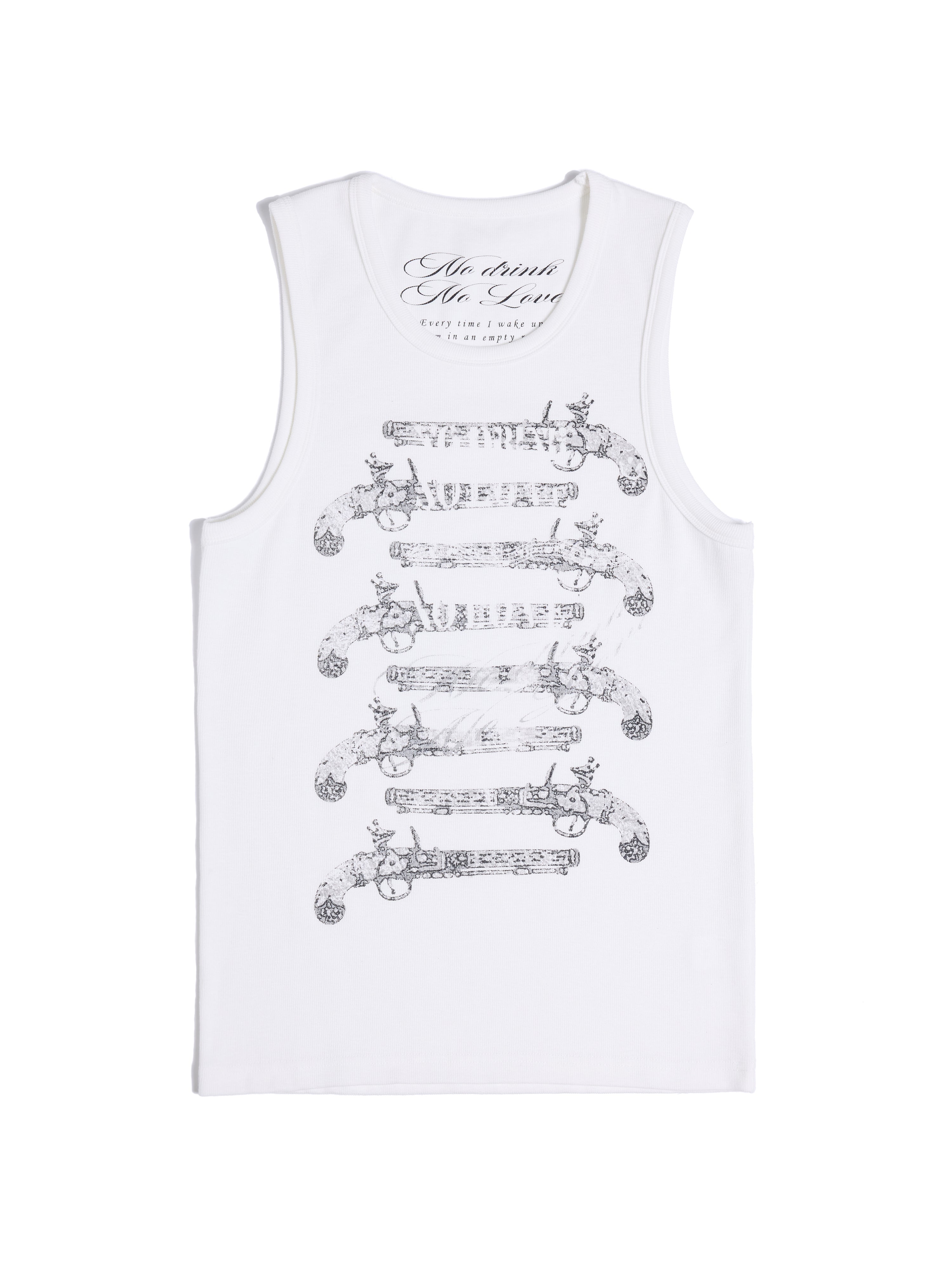 HAS2SONS Solo Full Force Blunderbuss Print Slim Sleeveless Tank Top 092