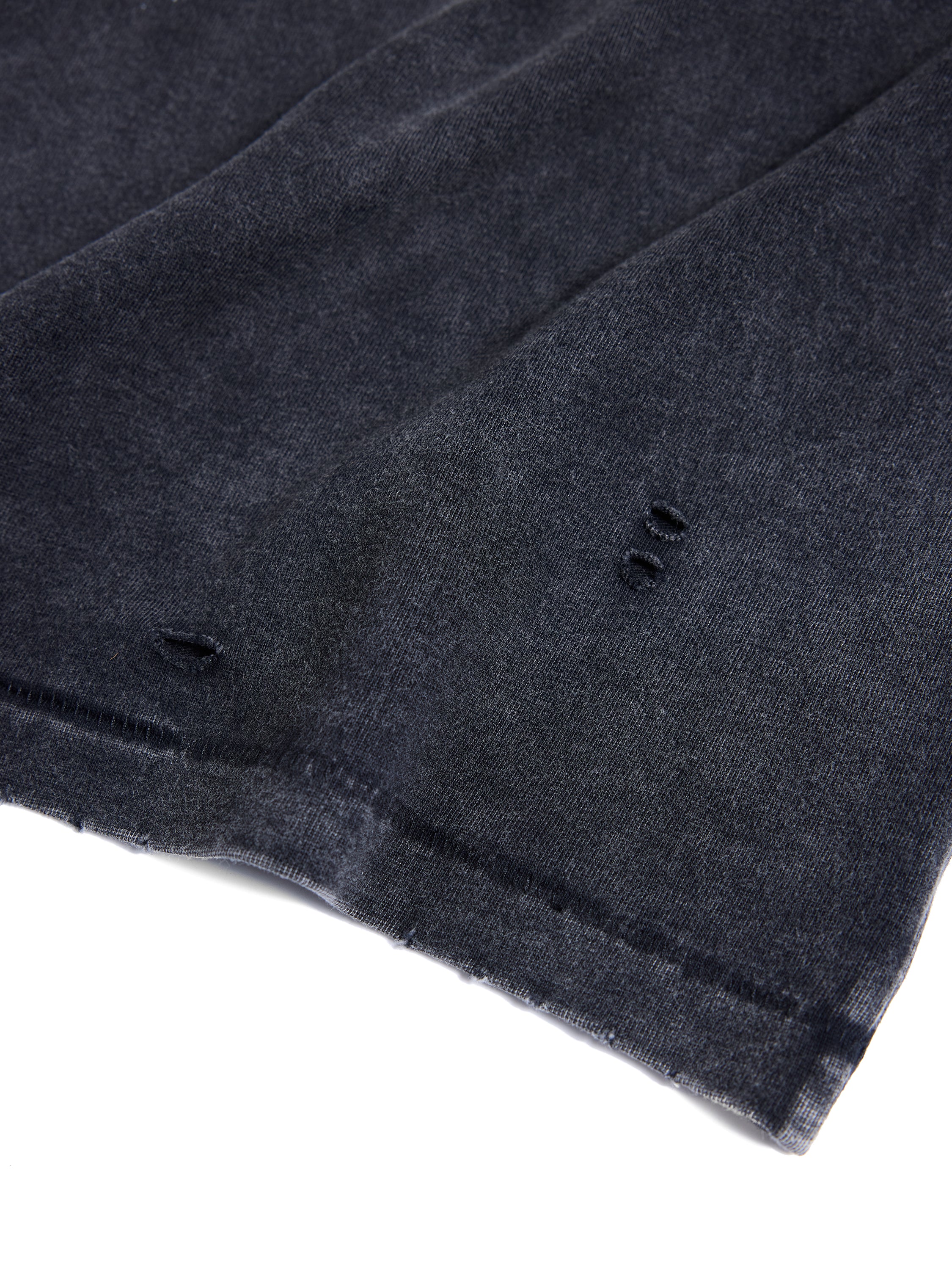 HAS2SONS 26SS "Drunk" Washed Distressed Crew Neck Tee T-Shirt