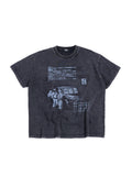 HAS2SONS 26SS "Tour" Washed Distressed Crew Neck Tee T-Shirt
