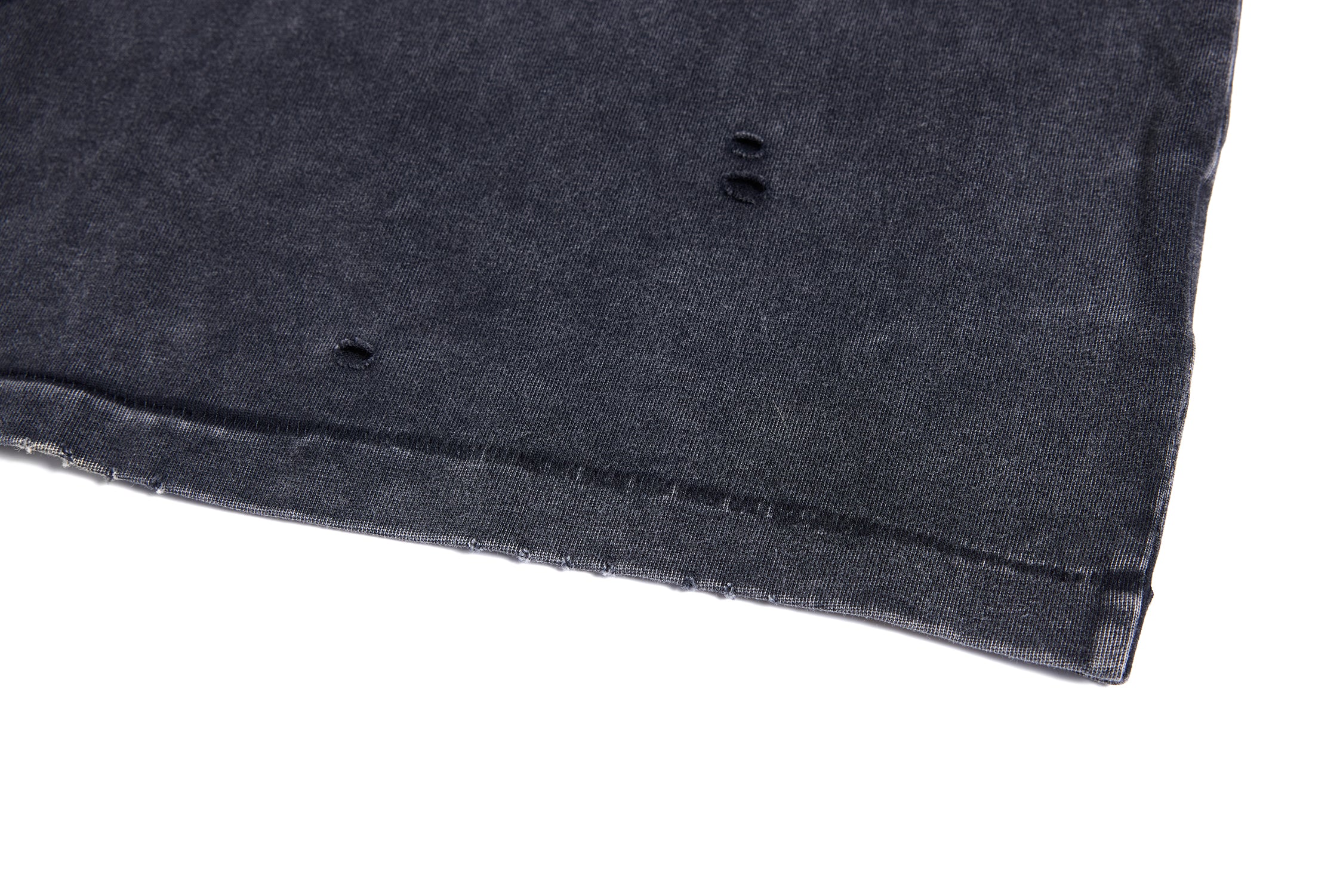 HAS2SONS 26SS "Tour" Washed Distressed Crew Neck Tee T-Shirt