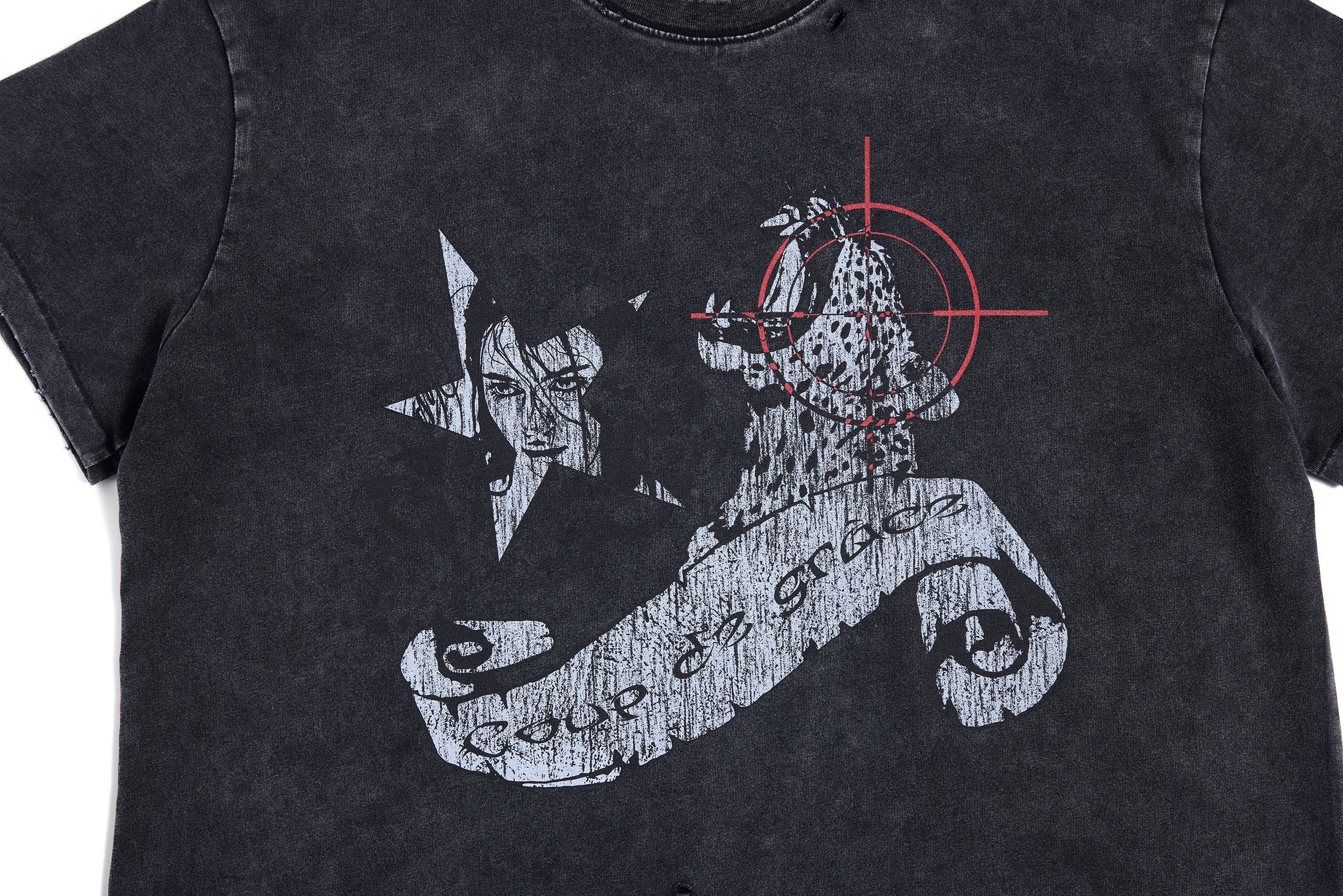 HAS2SONS "Tour" Hunting Washed Distressed Crew Tee