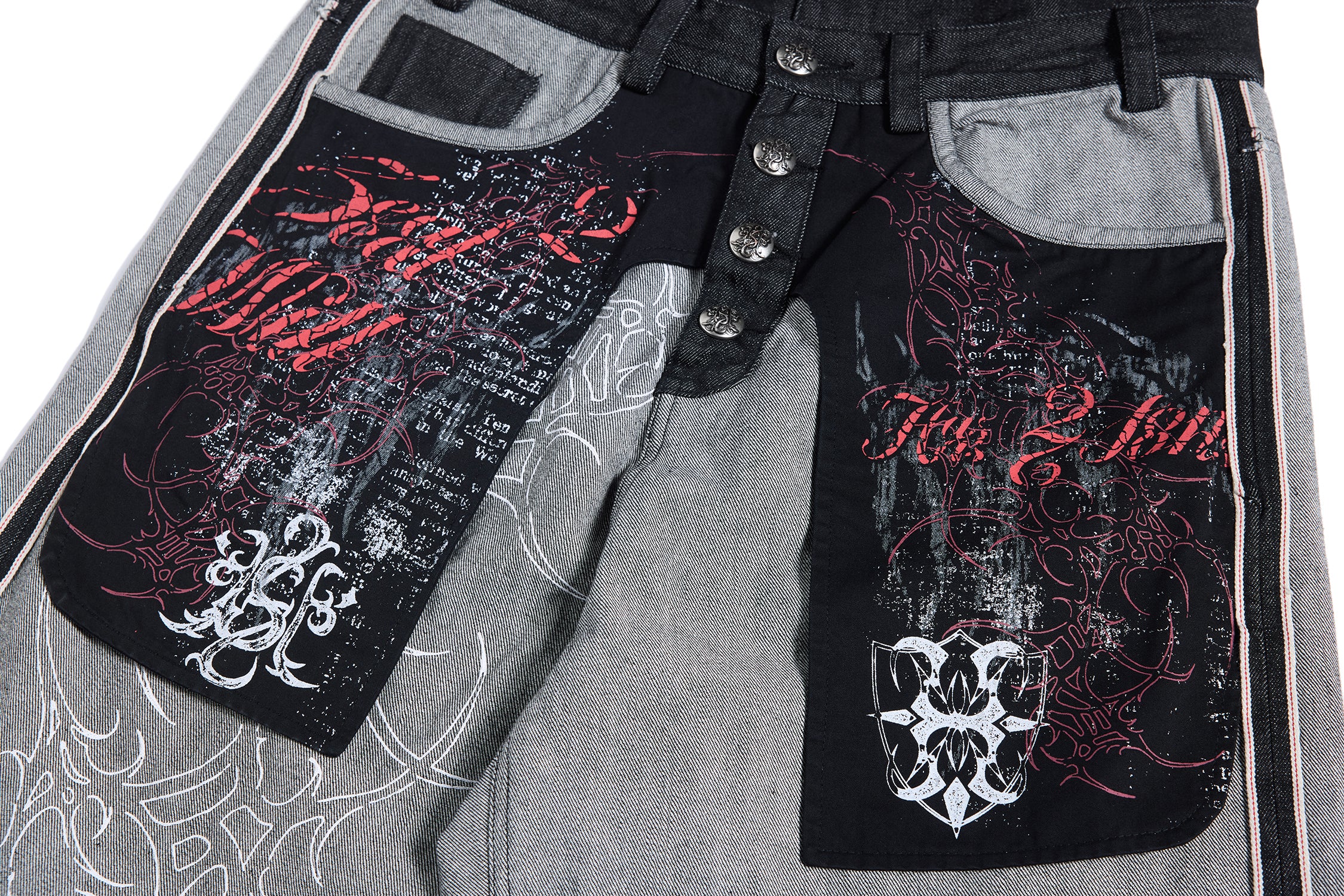 HAS2SONS 26SS Reverse Raw Denim Red Selvedge Inside-Out Dual Waistband Jeans 083