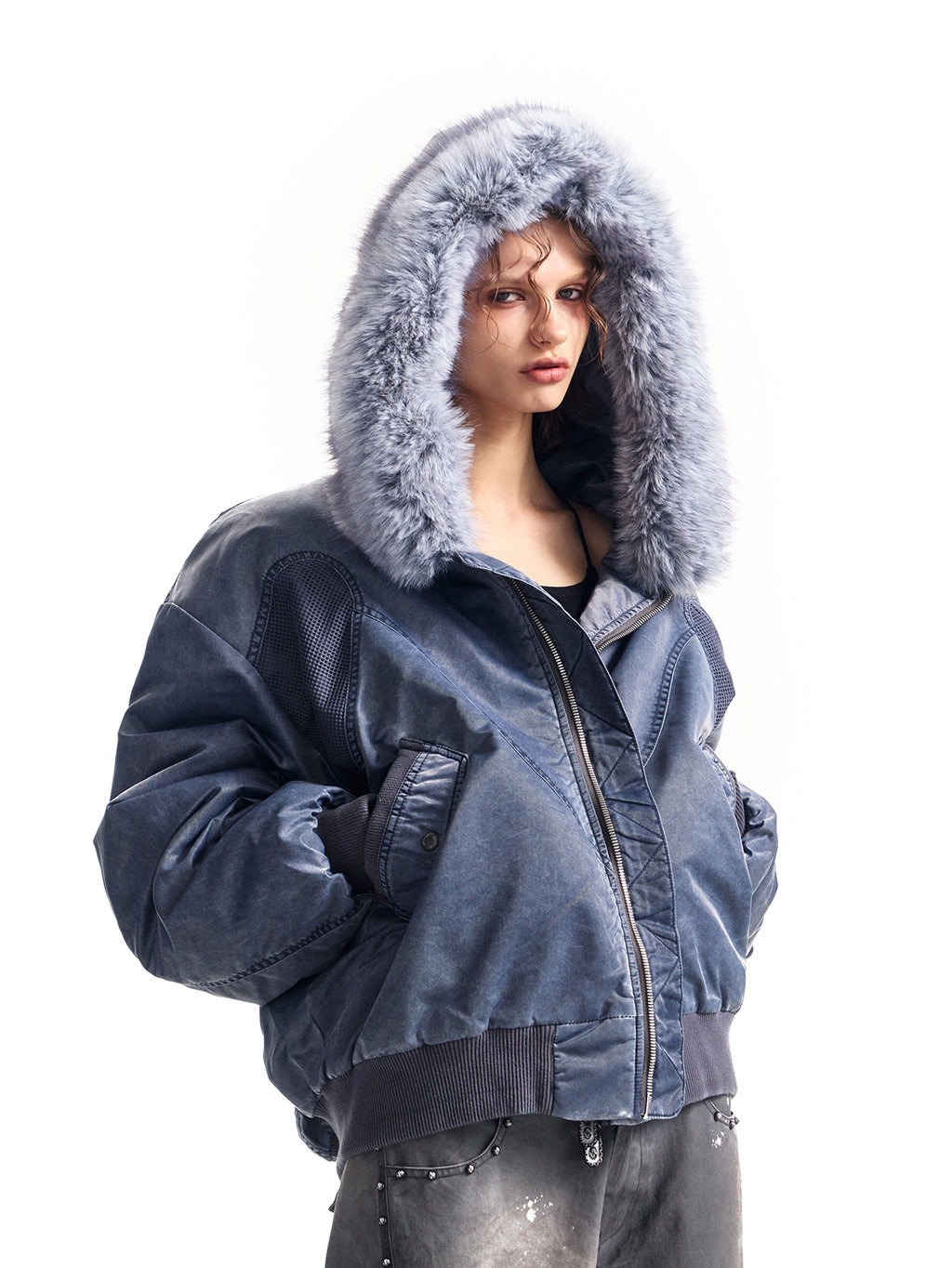 HAS2SONS25FWma1 version hooded cotton jacket