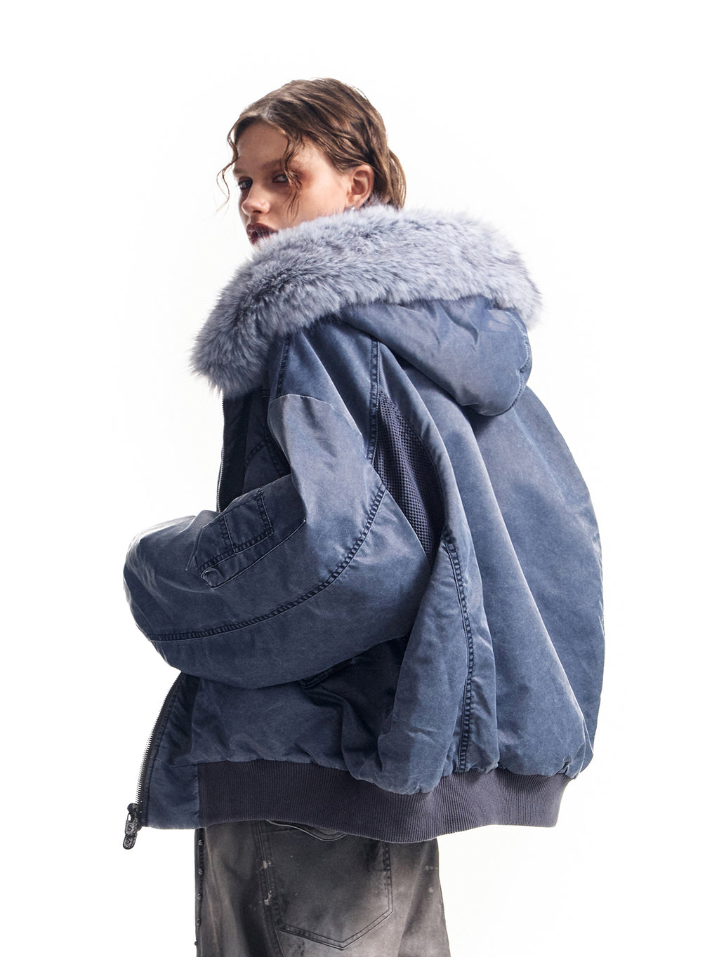 HAS2SONS25FWma1 version hooded cotton jacket