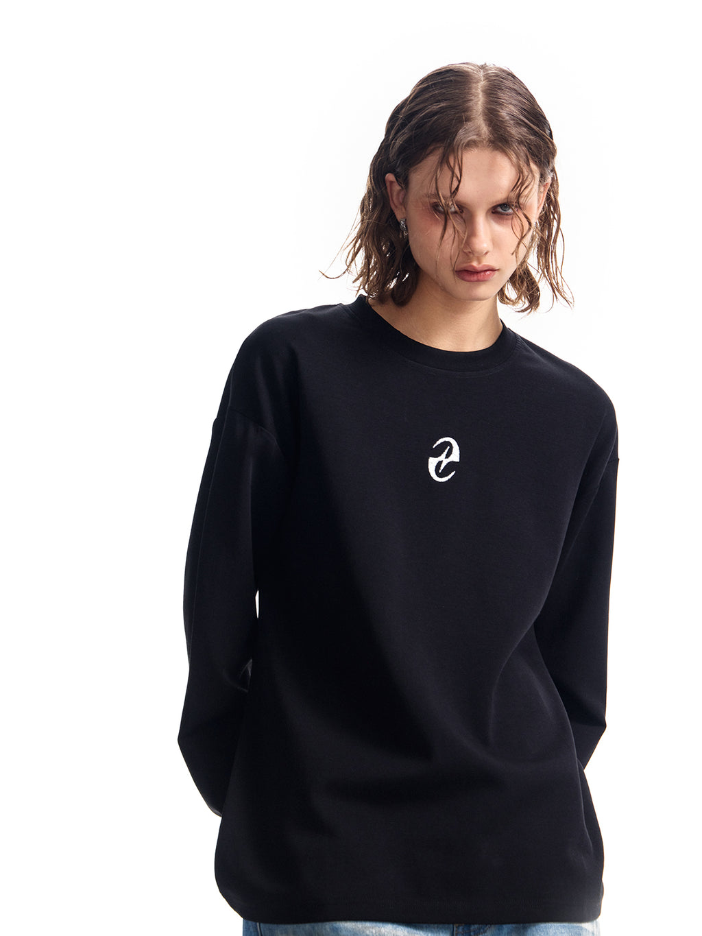 3Dオフセット両面空気層シワになりにくい長袖Tシャツベーストップ 300g