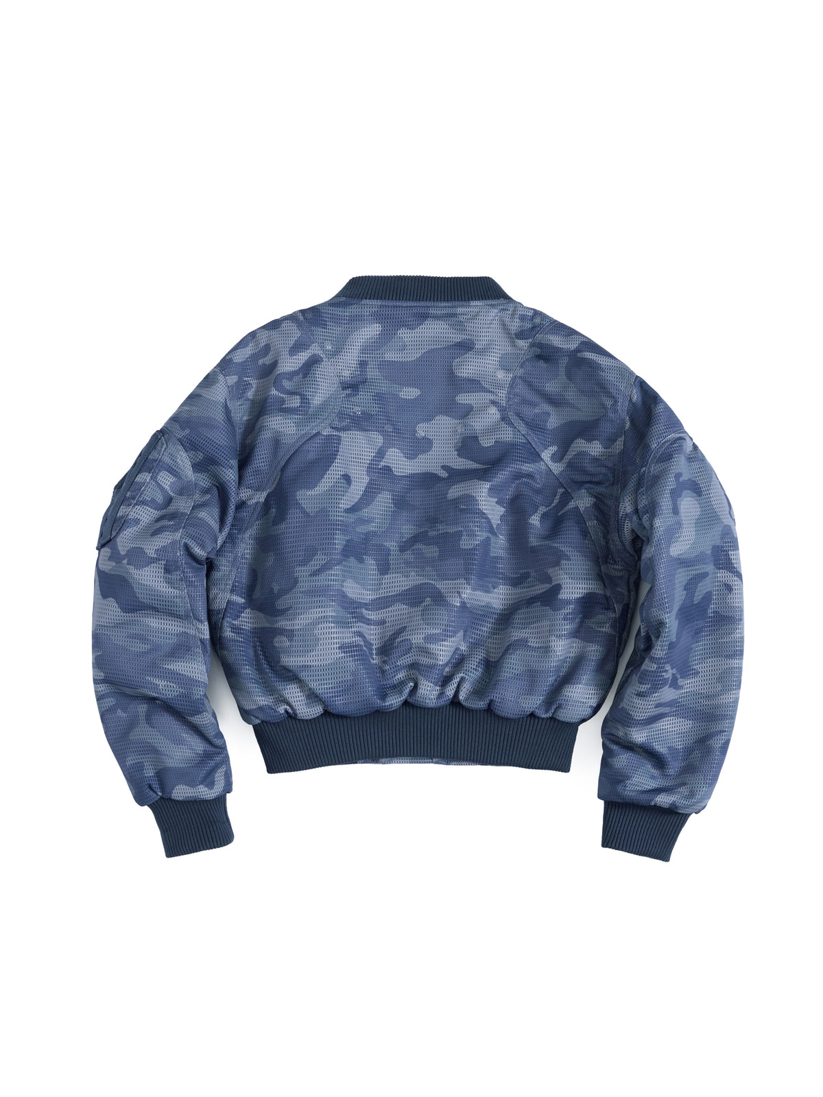 HAS2SONS 26FW “Dusk” Blue Camo Bomber Jacket