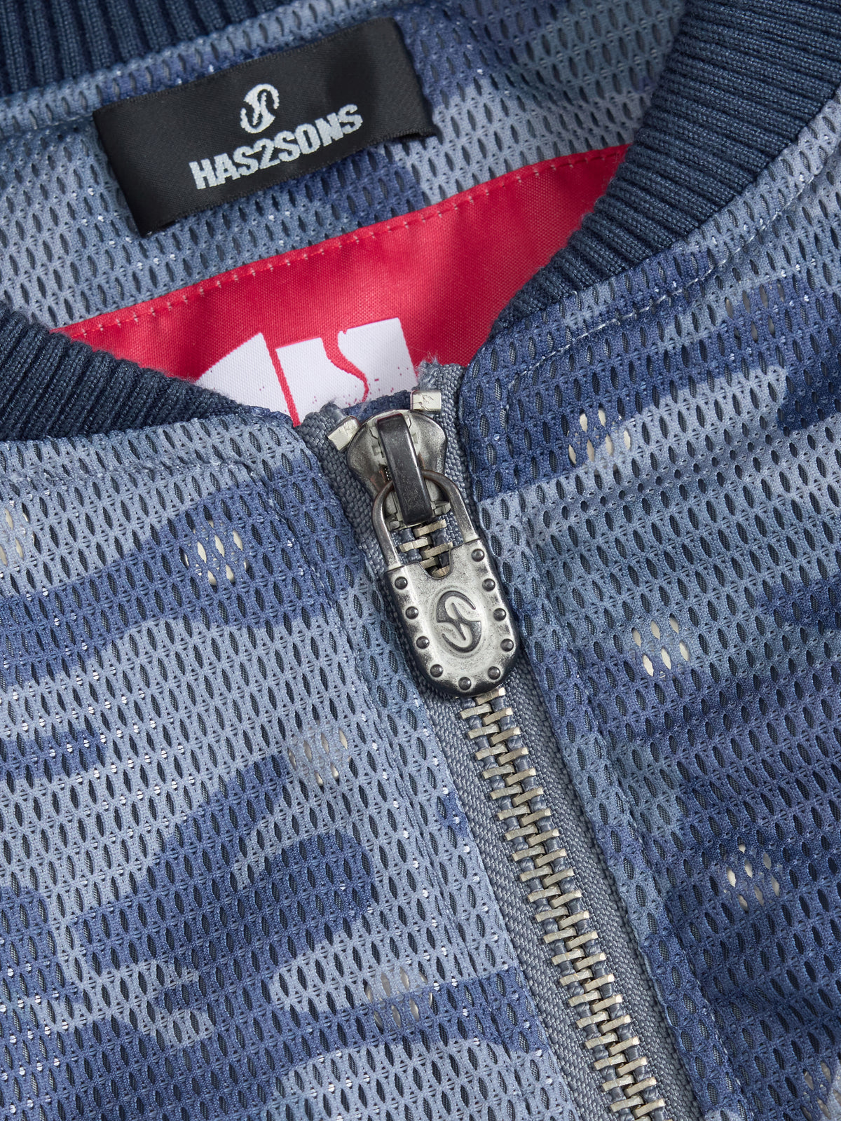 HAS2SONS 26FW “Dusk” Blue Camo Bomber Jacket