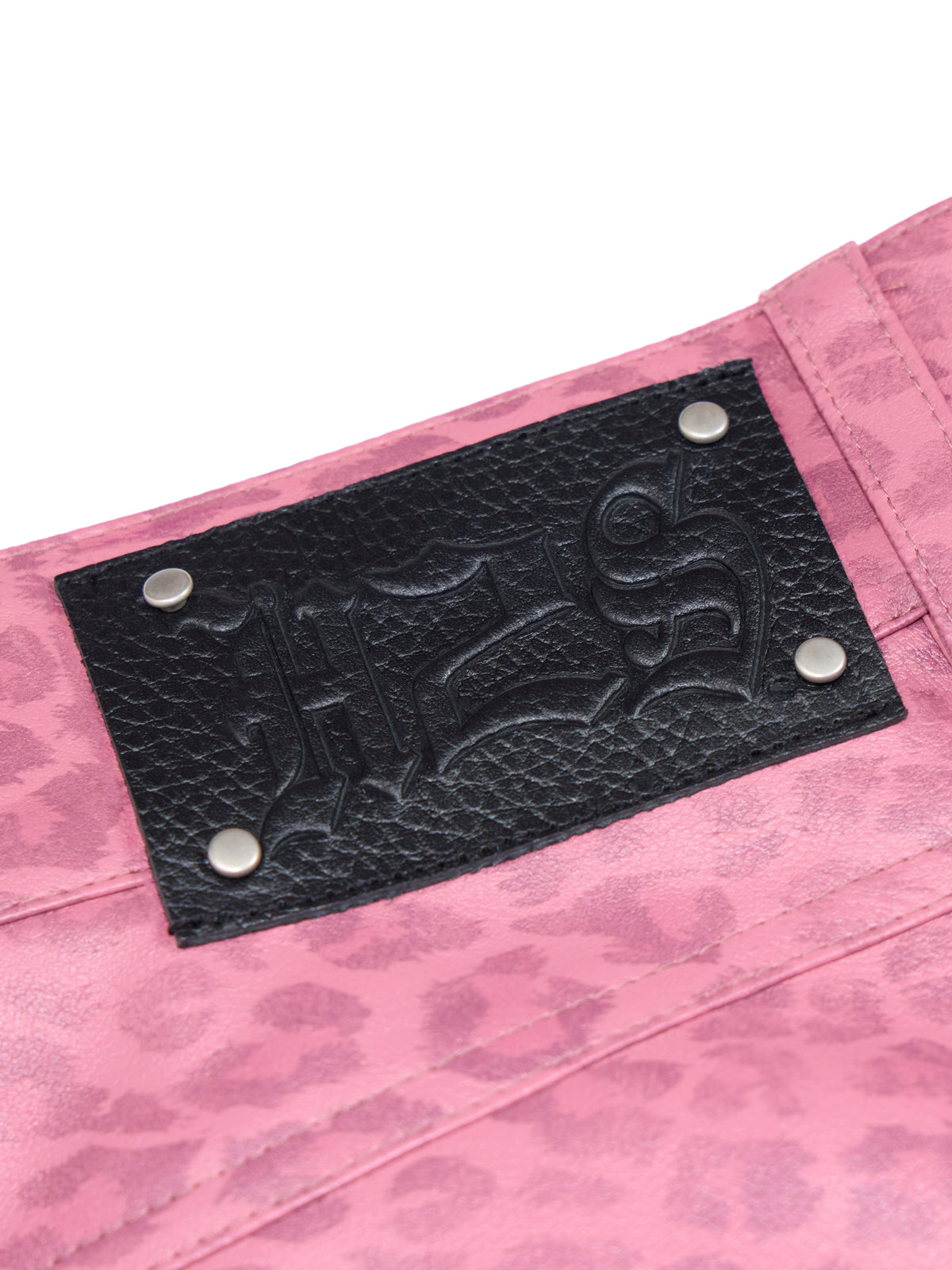 HAS2SONS 26FW 「Escape System」Escape System Pink Leopard Faux Leather Pants 136