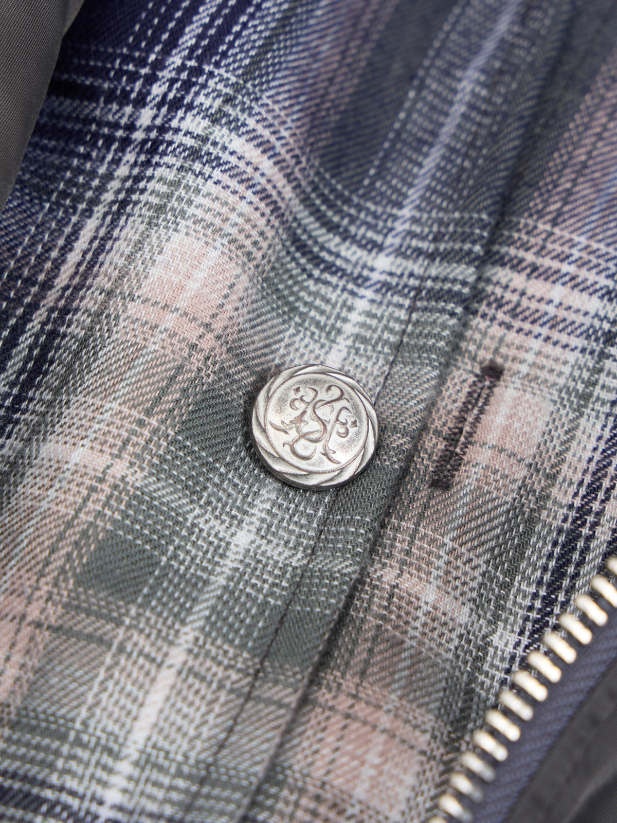 HAS2SONS 26FW Patch Badge Plaid Bomber Puffer Jacke 137