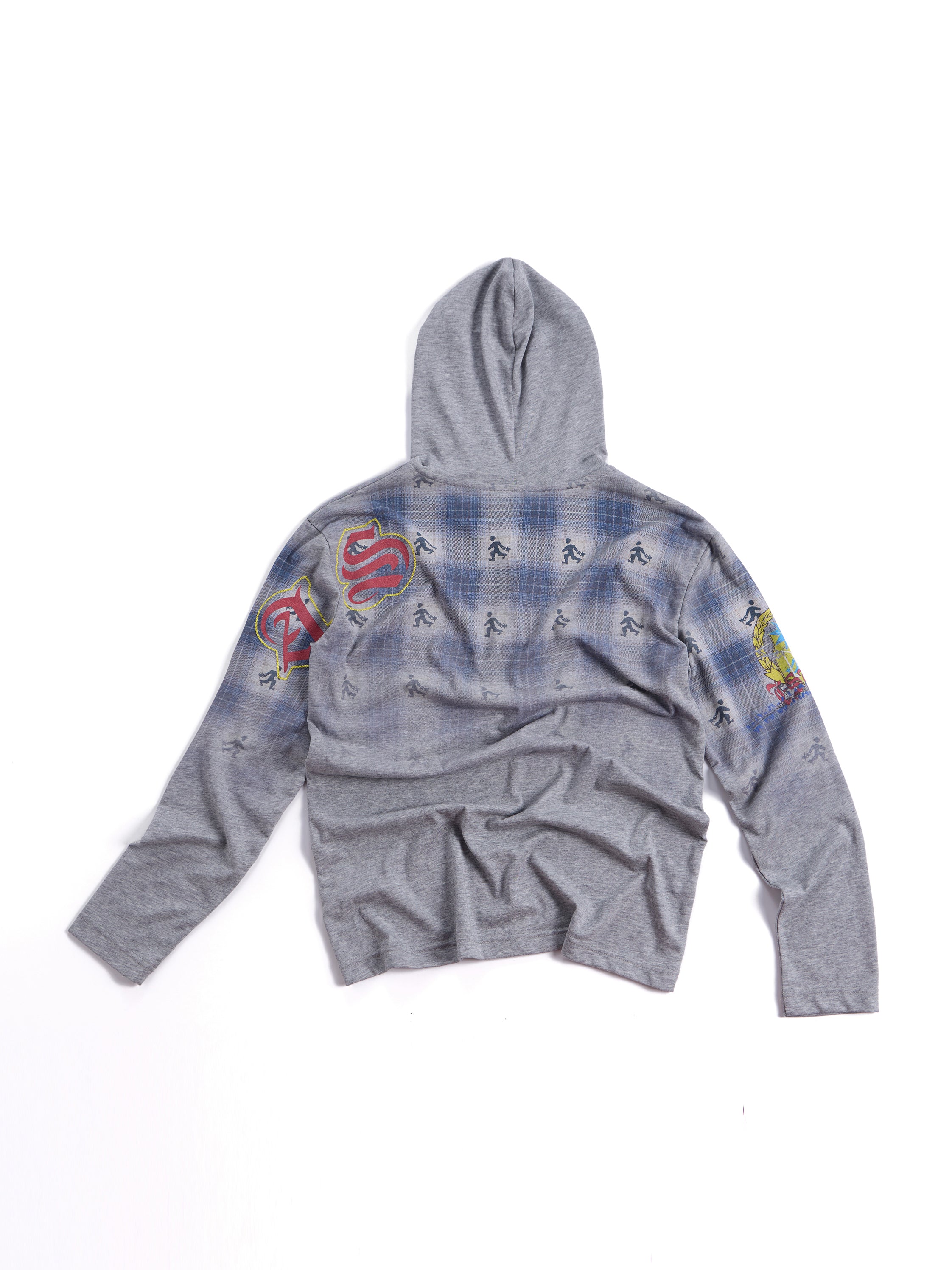 HAS2SONS 26FW plaid Hooded Henley Tee 111