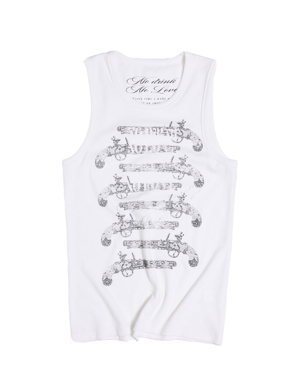 HAS2SONS Solo Full Force Blunderbuss Print Slim Sleeveless Tank Top 092