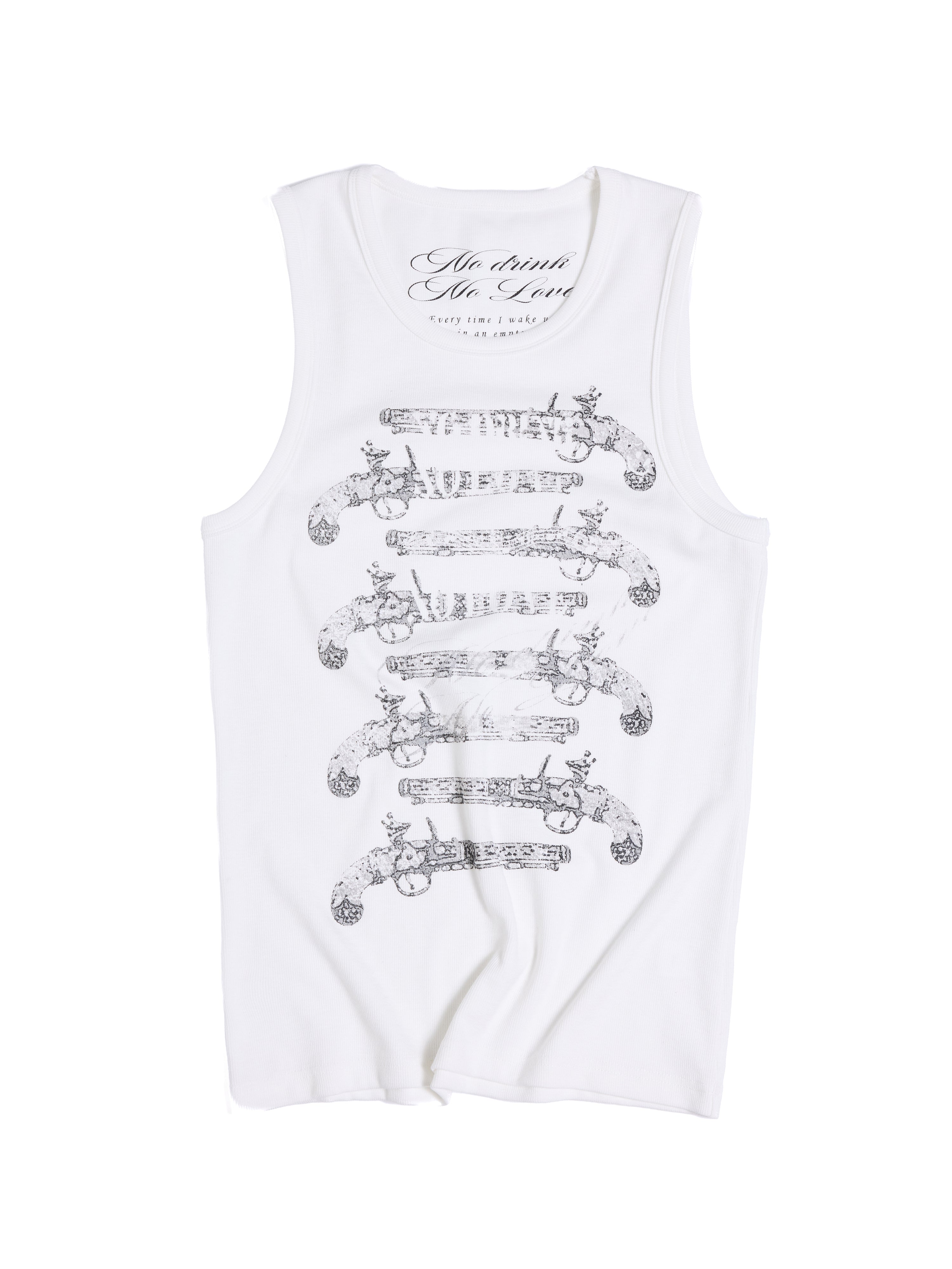 HAS2SONS Solo Full Force Blunderbuss Print Slim Sleeveless Tank Top 092