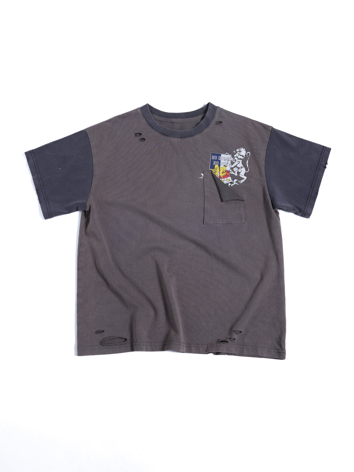 HAS2SONS Contrast Lion H2S Boxy Tee 098