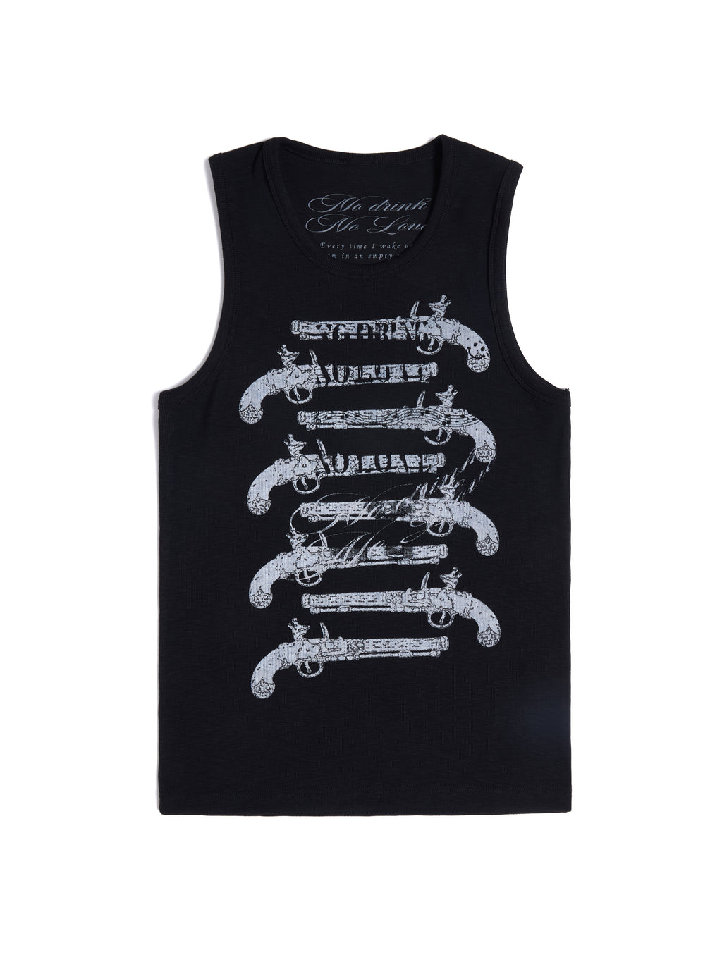 HAS2SONS Solo Full Force Blunderbuss Print Slim Sleeveless Tank Top 092