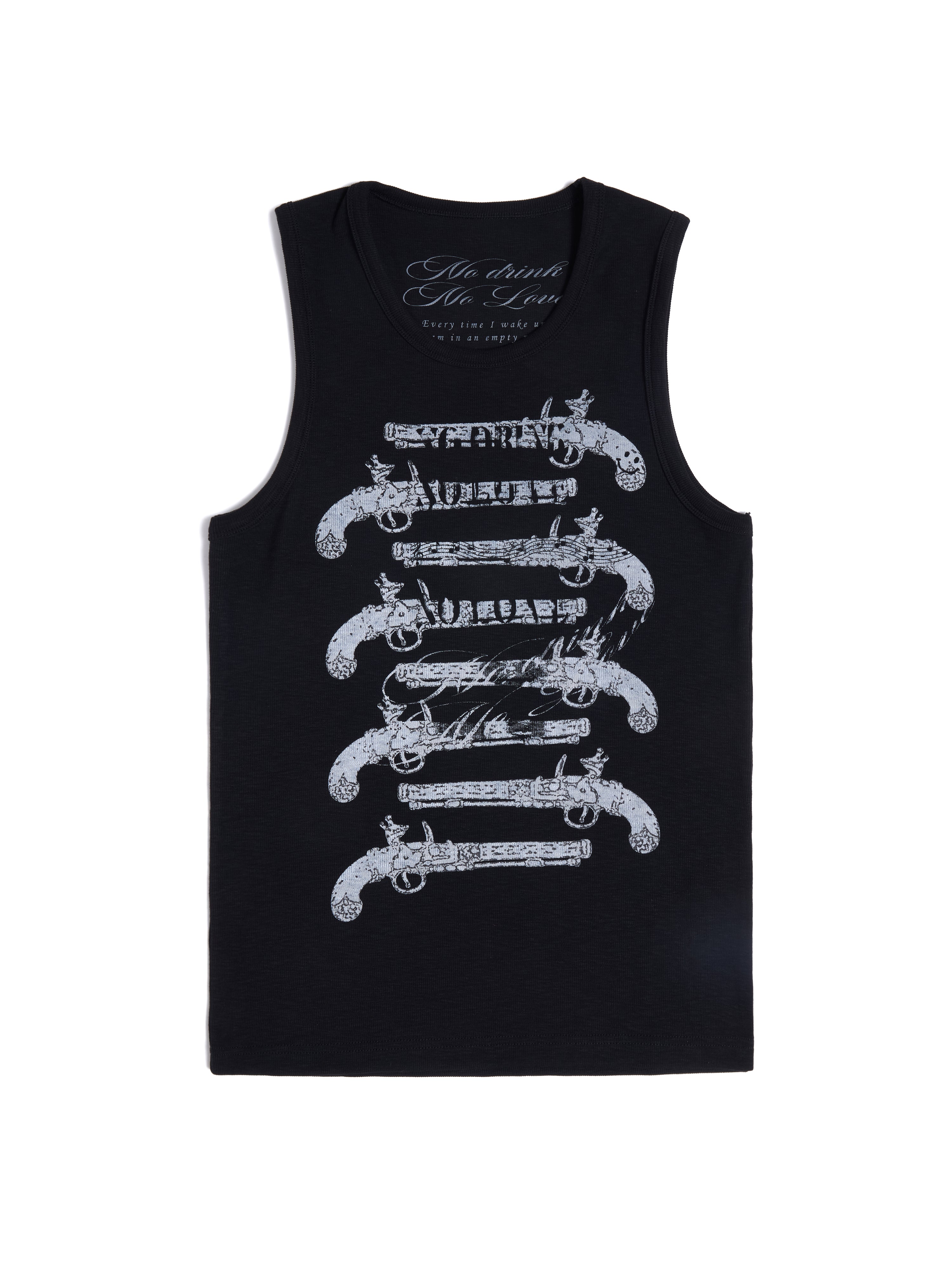 HAS2SONS Solo Full Force Blunderbuss Print Slim Sleeveless Tank Top 092
