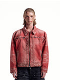 HAS2SONS 25FW Detroit washed short rivet jacket