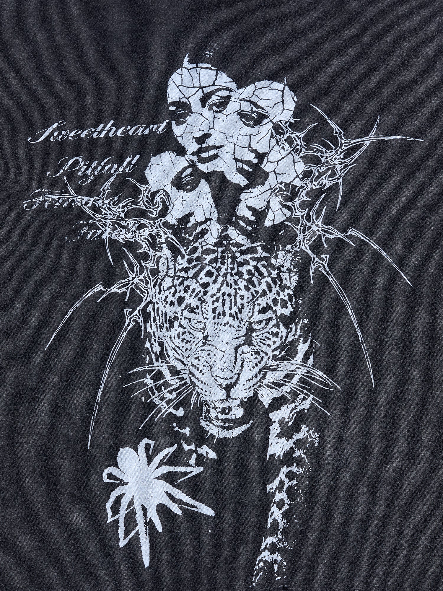 HAS2SONS 26SS "Scorpion" Washed Distressed Crew Neck Tee T-Shirt