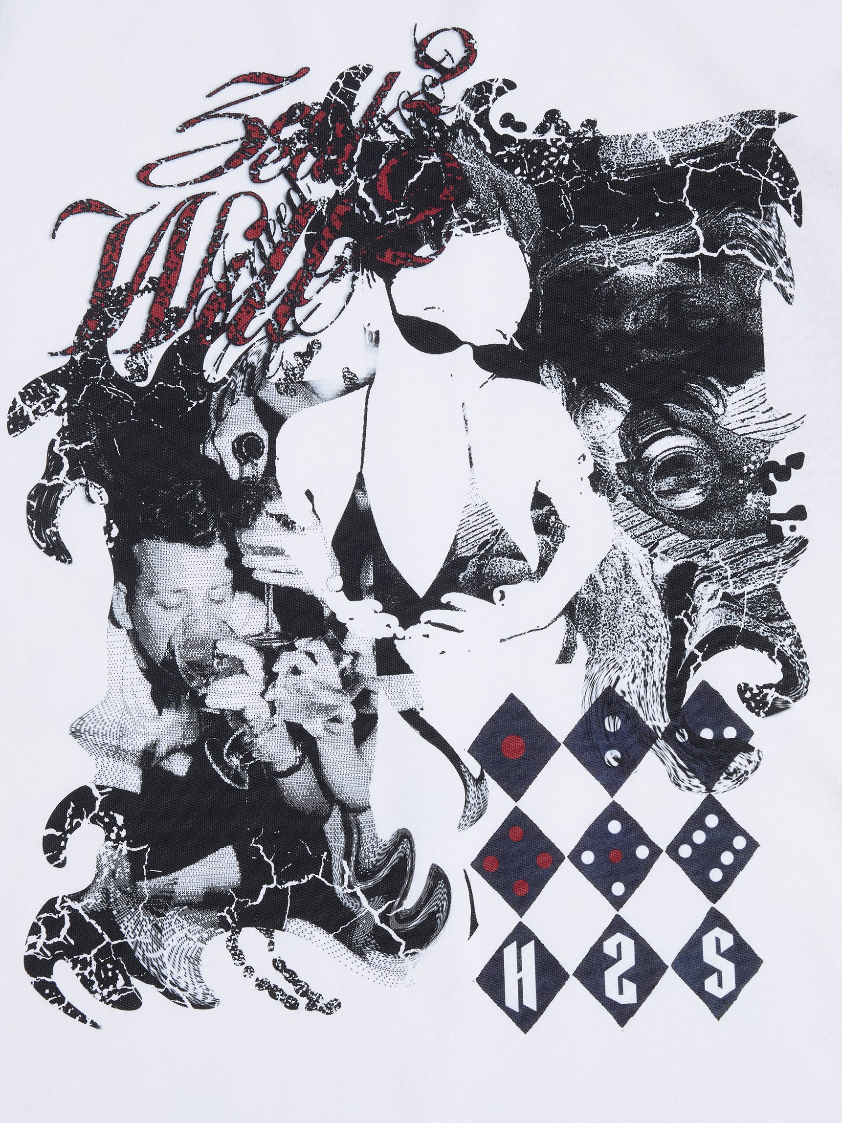 HAS2SONS 26SS "Hazy" Ghost Polka Dot Raglan Color Block Long Sleeve Crew Tee 084