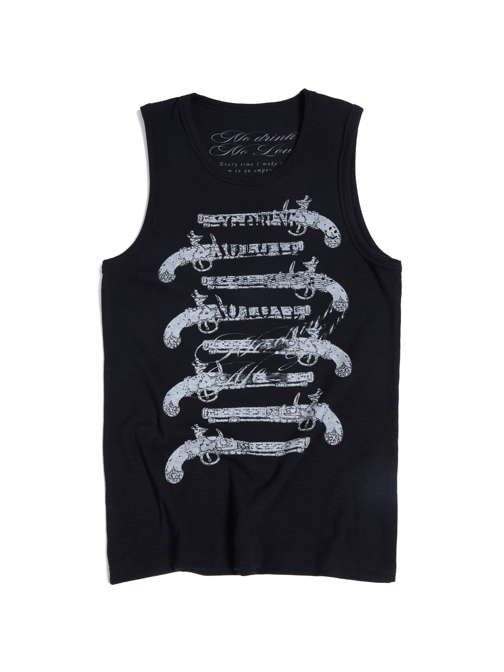 HAS2SONS Solo Full Force Blunderbuss Print Slim Sleeveless Tank Top 092