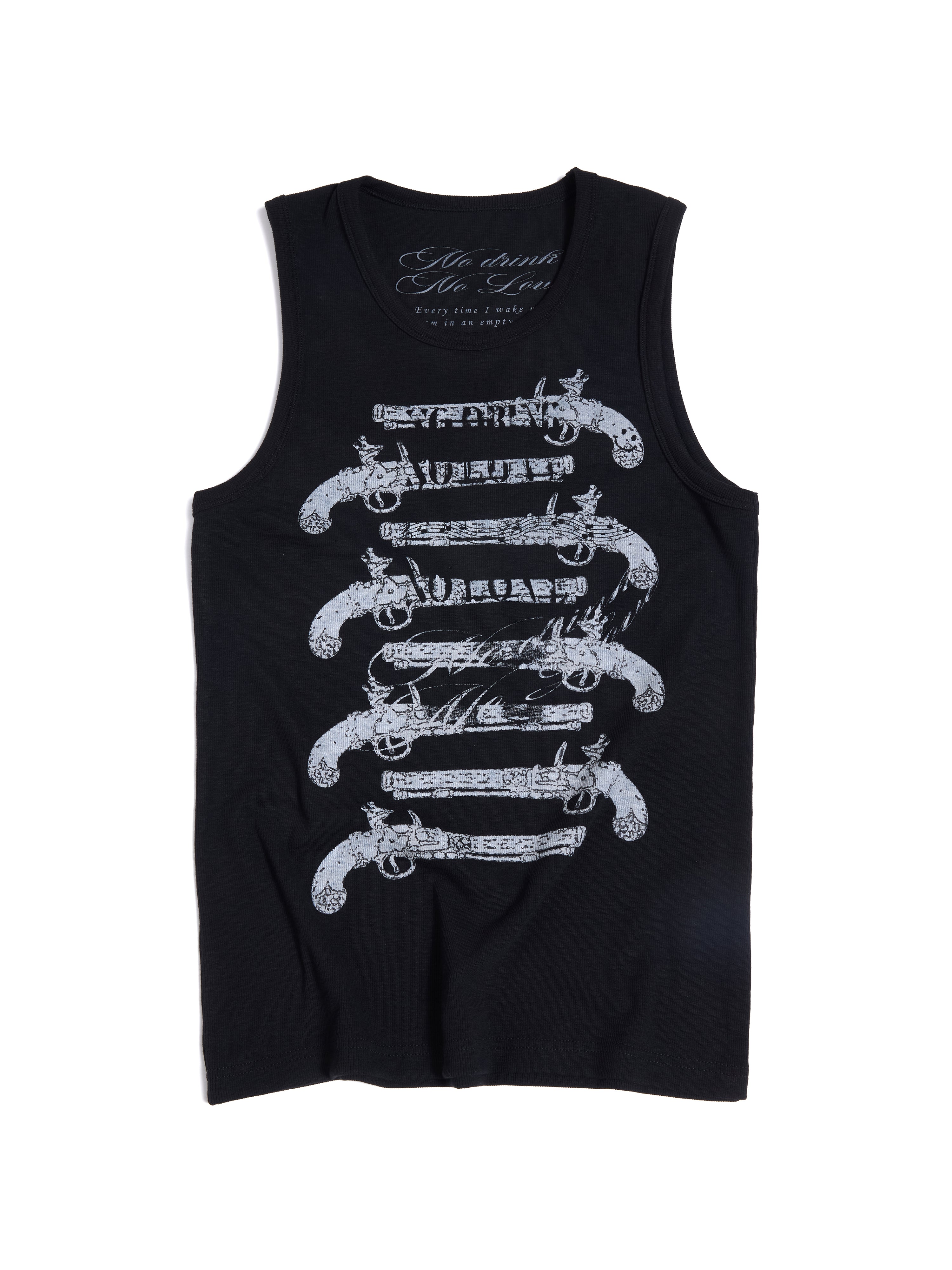 HAS2SONS Solo Full Force Blunderbuss Print Slim Sleeveless Tank Top 092