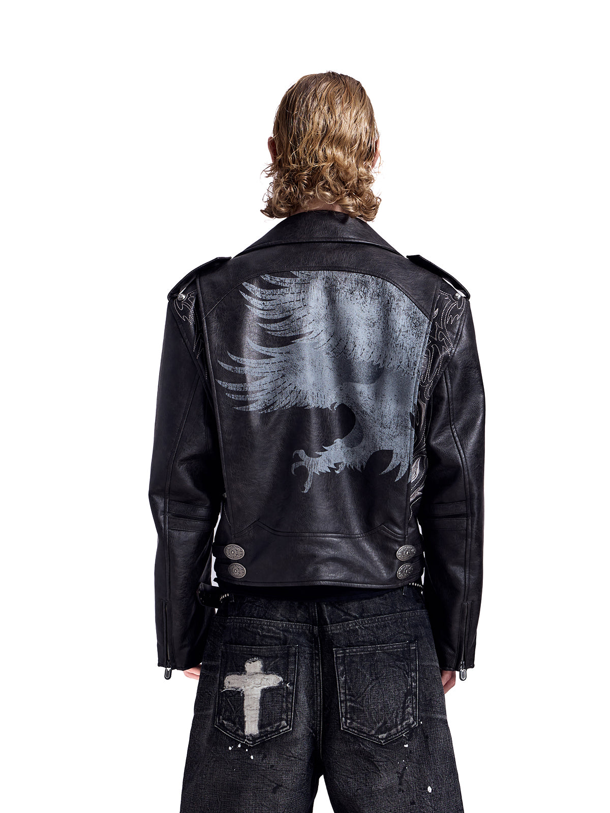 HAS2SONS 25FW - Heavy Metal Short Width Retro Jacket RED 075