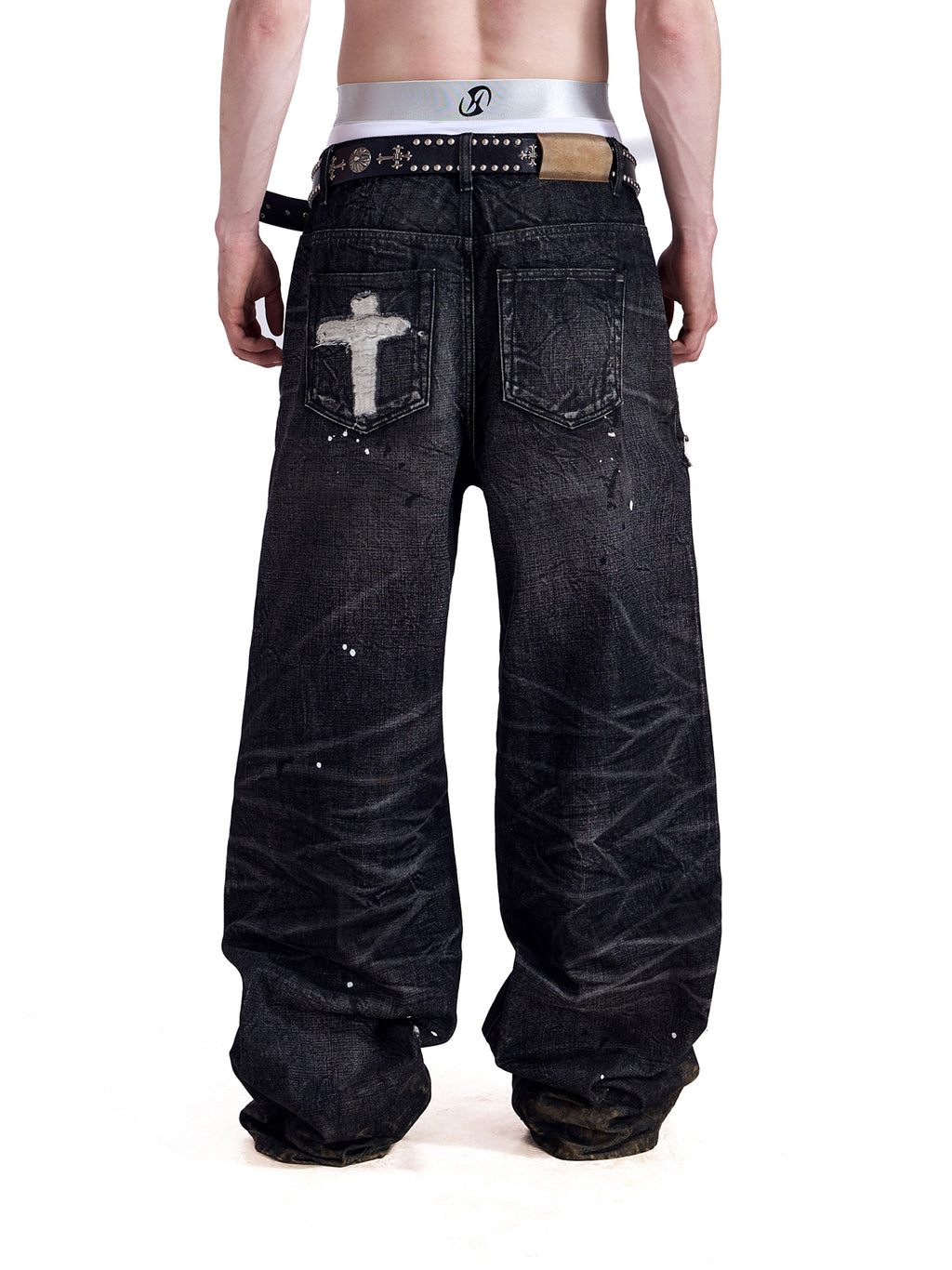 HAS2SONS Black Bull Heavy Wash Water 14.5oz Jeans