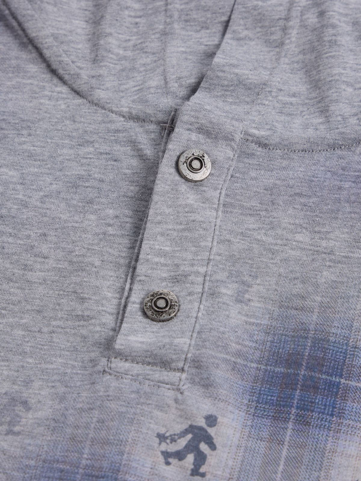 HAS2SONS 26FW plaid Hooded Henley Tee 111