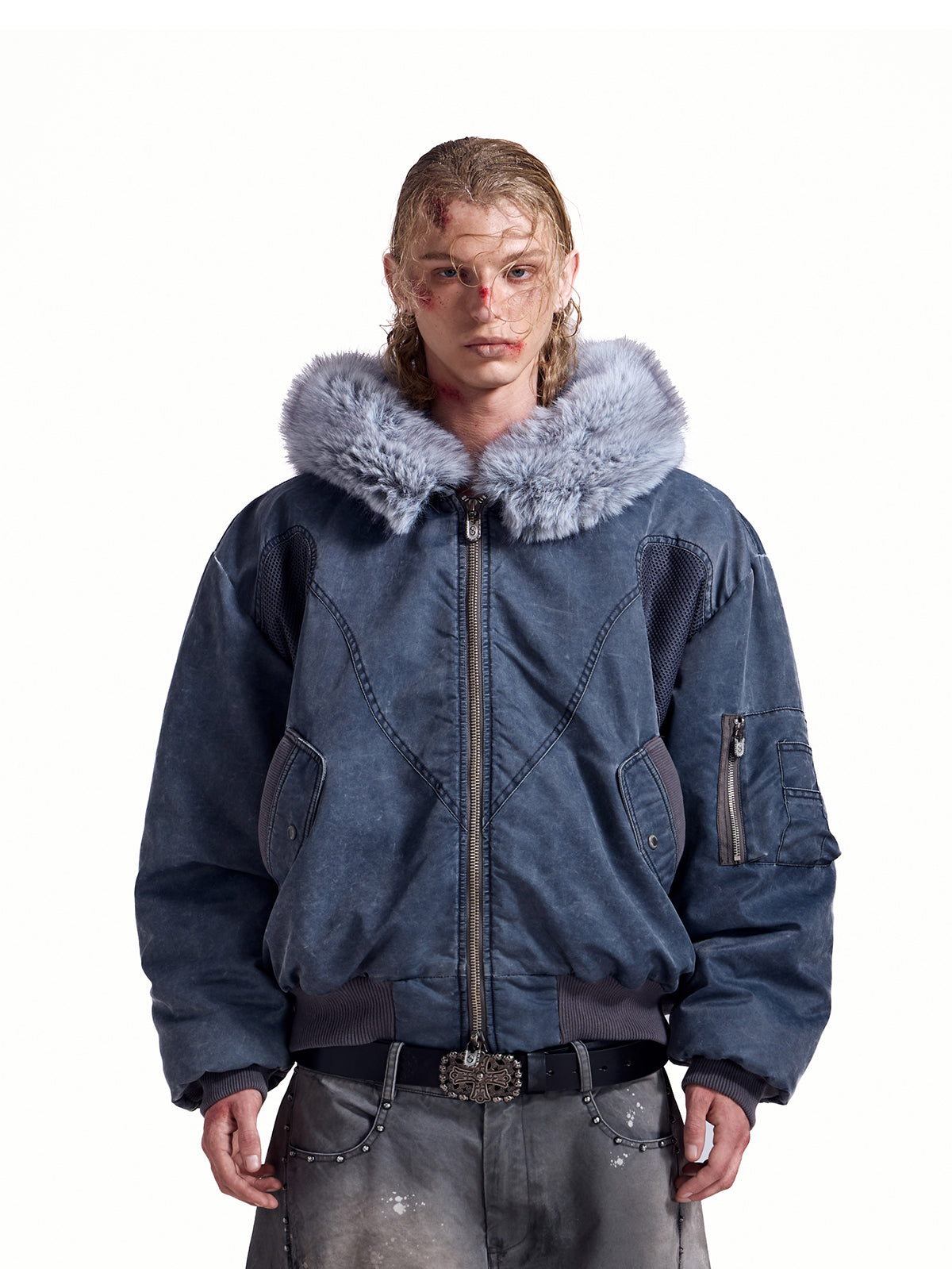 HAS2SONS25FWma1 version hooded cotton jacket 062