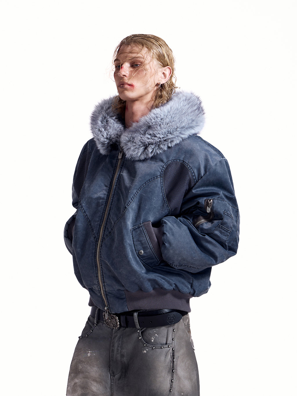 HAS2SONS25FWma1 version hooded cotton jacket