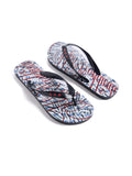 HAS2SONS Zebra Print Anti-Slip Flip Flops