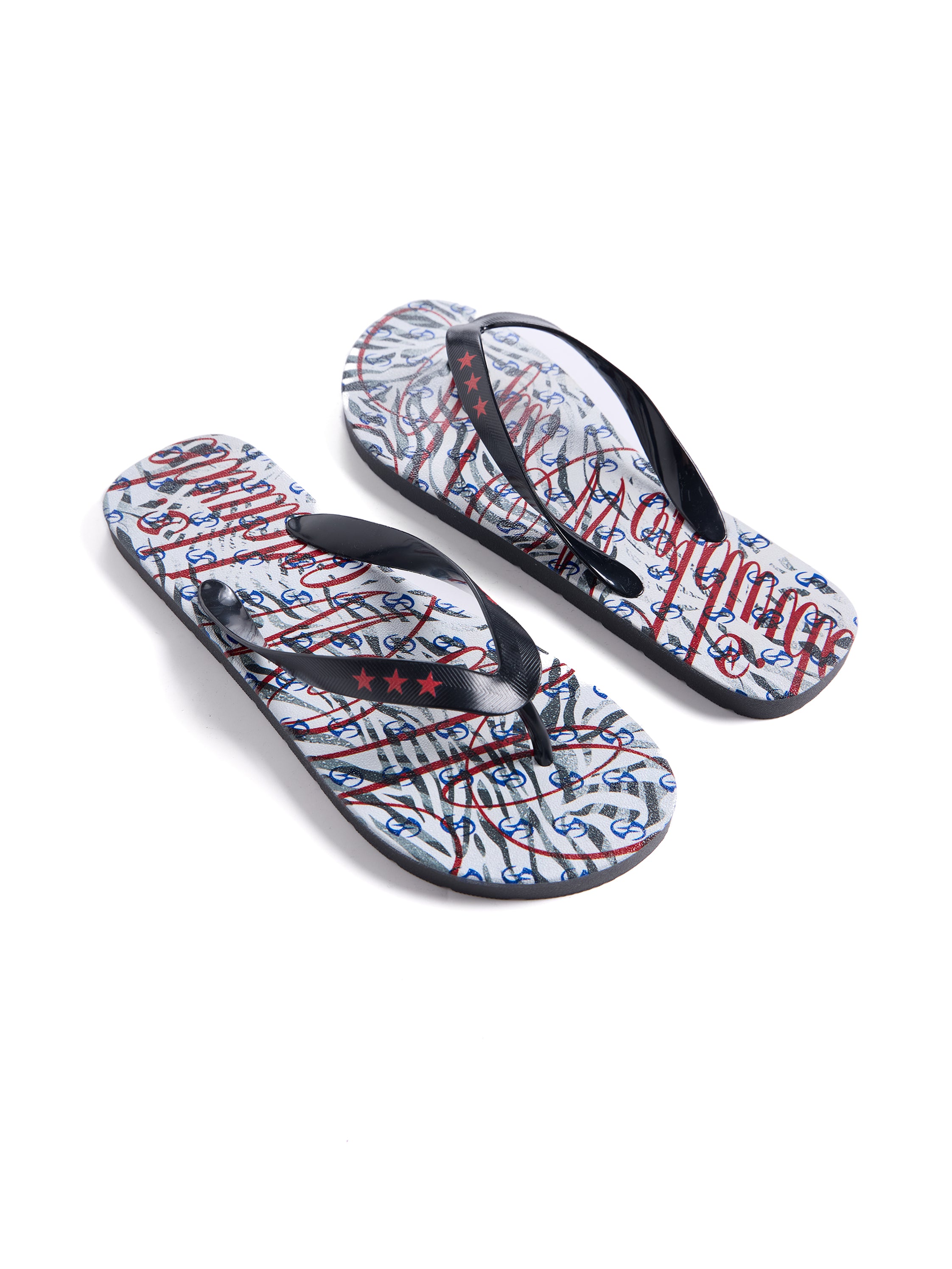 HAS2SONS Zebra Print Anti-Slip Flip Flops
