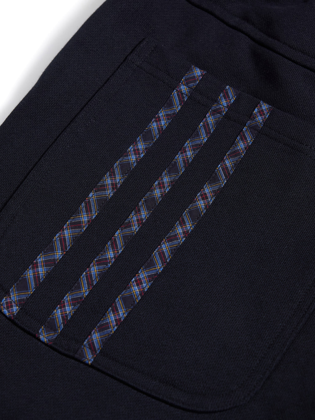 HAS2SONS Dual Waist Plaid Eyelet Detailed Two-In-One Sweatpants 113